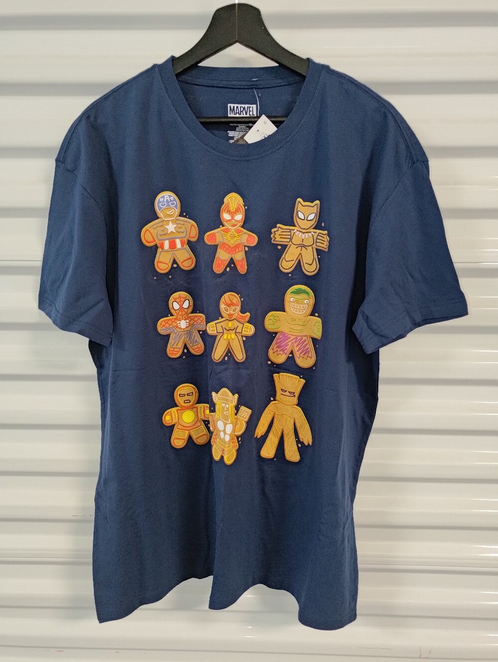 Marvel Guardians Of The Galaxy Gingerbread Men's T-shirt XXL Grute Hulk NWT